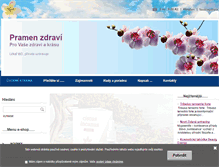Tablet Screenshot of pramen-zdravi.cz